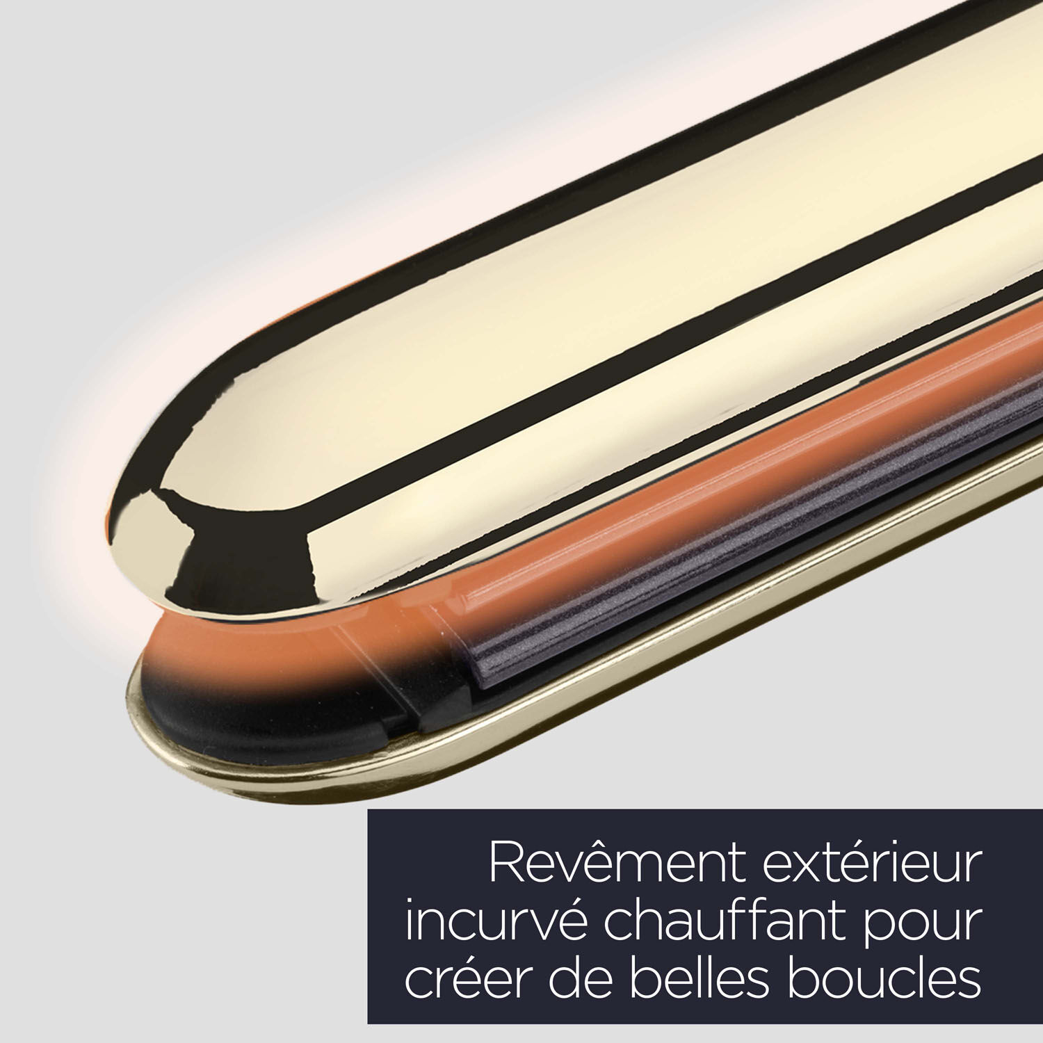 Rev&ecirc;ment ext&eacute;rieur incurv&eacute; chauffant pour cr&eacute;er de belles boucles